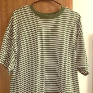Vintage Basic Editions Green Striped tee